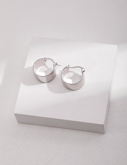 Minimalistic Chic Sterling Silver Earrings