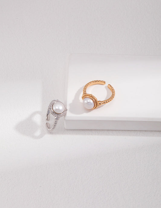 Classic Pearl Sterling Silver Ring