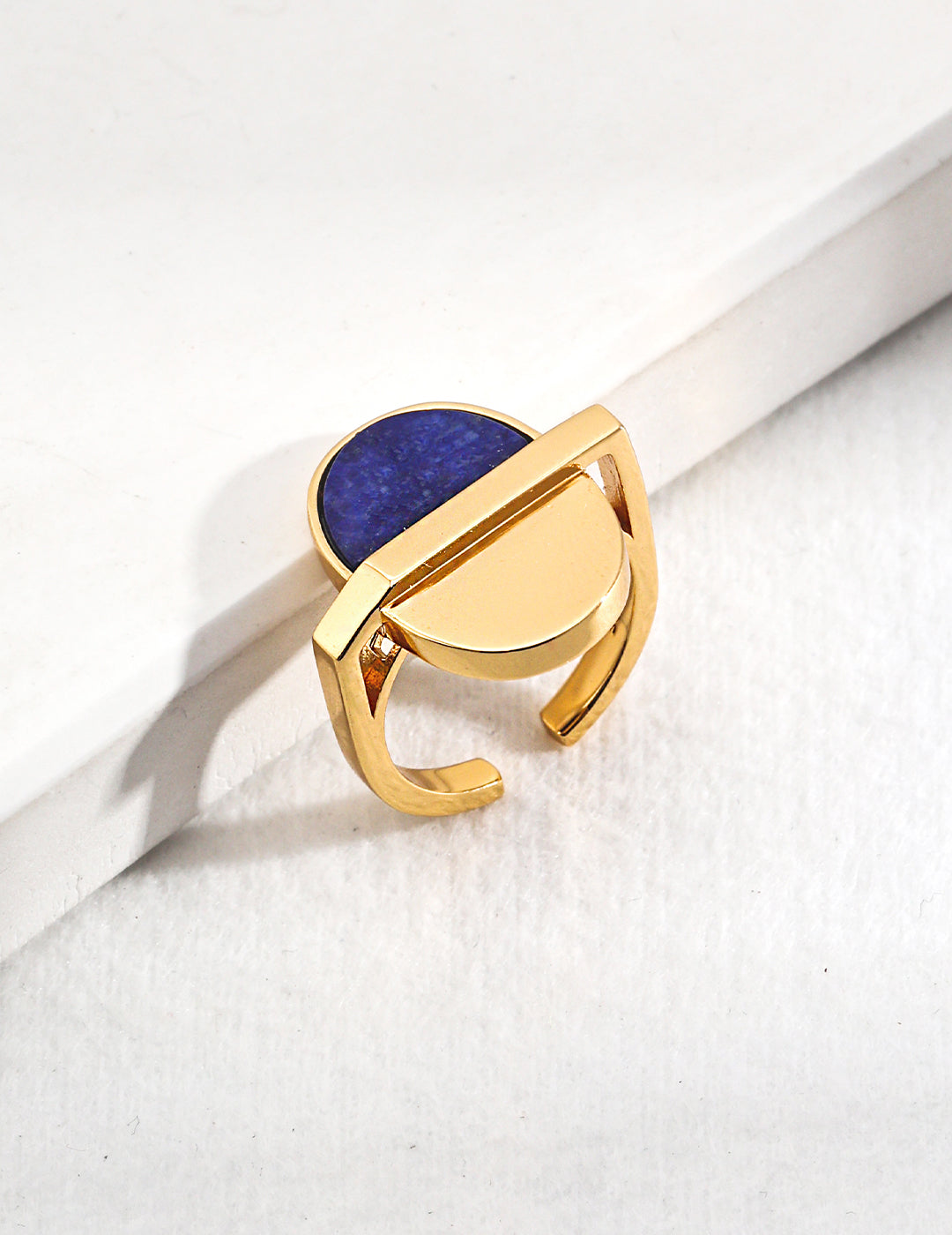 Moonlit Fusion Lapis and Sterling Silver Ring