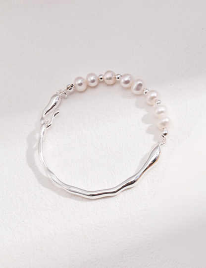 Pearl Stream Sterling Silver Bracelet