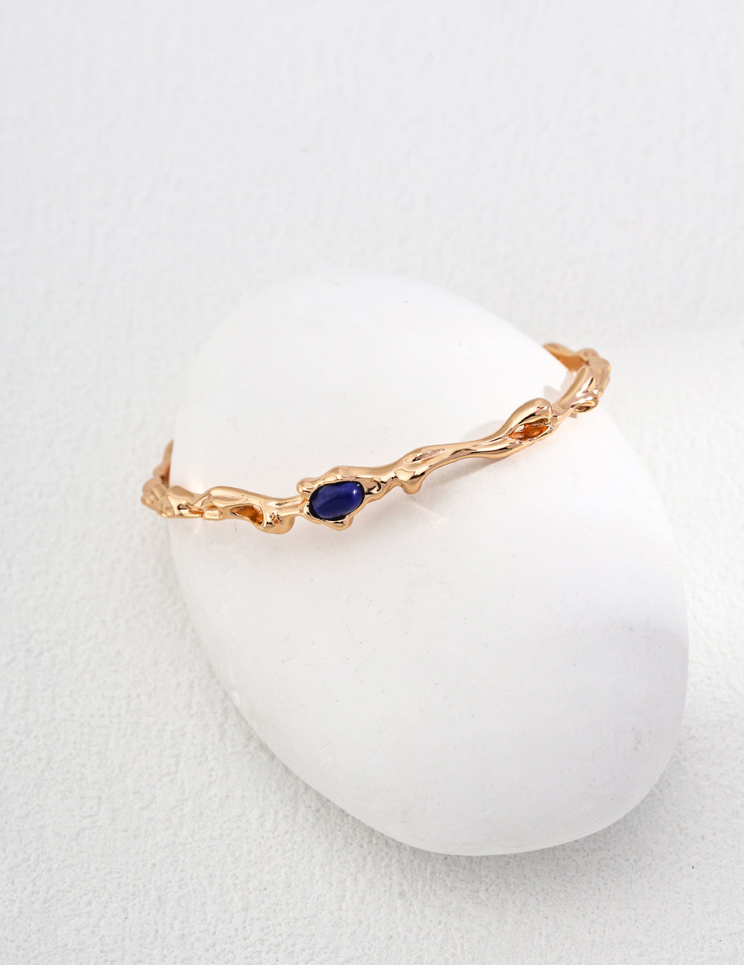 Tranquil Lapis Lazuli Sterling Silver Bracelet