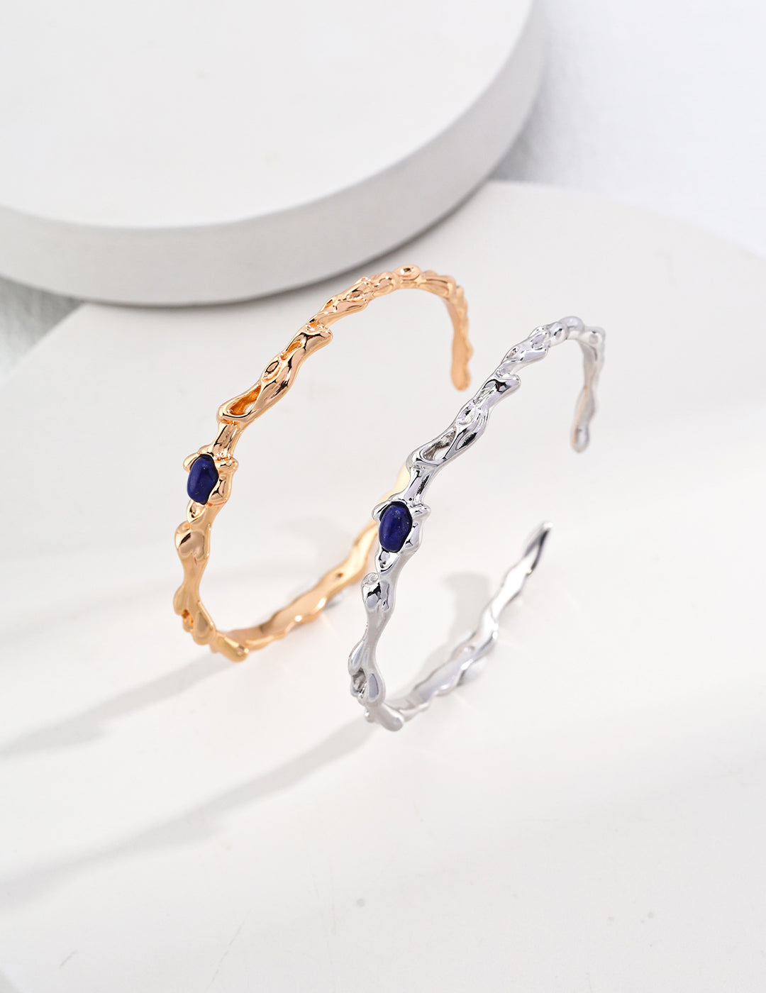 Tranquil Lapis Lazuli Sterling Silver Bracelet